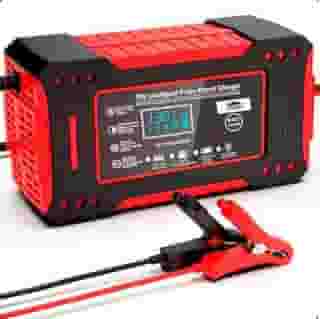 Carregador de Bateria Inteligente 12V Bivolt com Display Digital – Para Carro, Moto e Caminhão | Linha Premium com Proteção contra Superaquecimento, Sobrecarga e Curto-Circuito