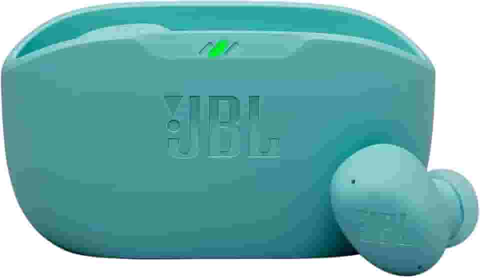 JBL, Fone de Ouvido Sem Fio, JBL, Bluetooth, Wave Buds 2, Intra Auricular, Sem Fio, Resistente À Água e Poeira - Azul