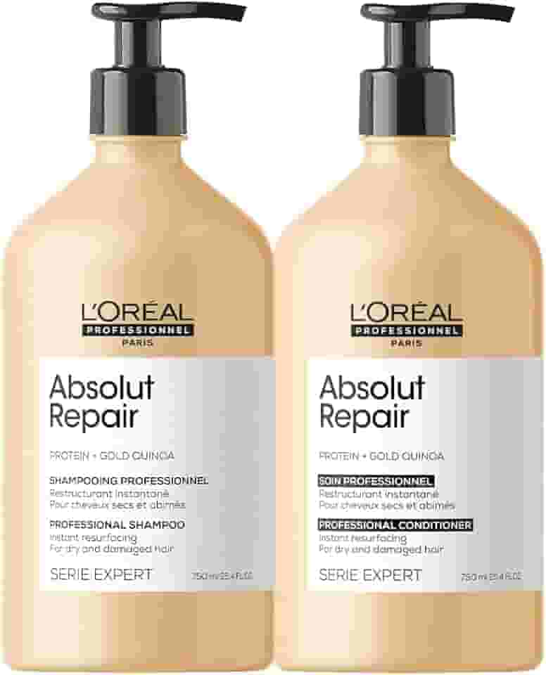 Kit L'Oréal Professionnel Absolut Repair Gold Quinoa Protein Duo 750ml (2 produtos)