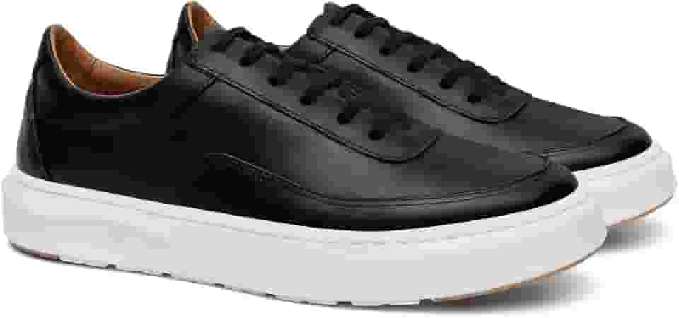 Tênis em Couro Onix Shoes - Elegância e Conforto para Homens, Solado Antiderrapante