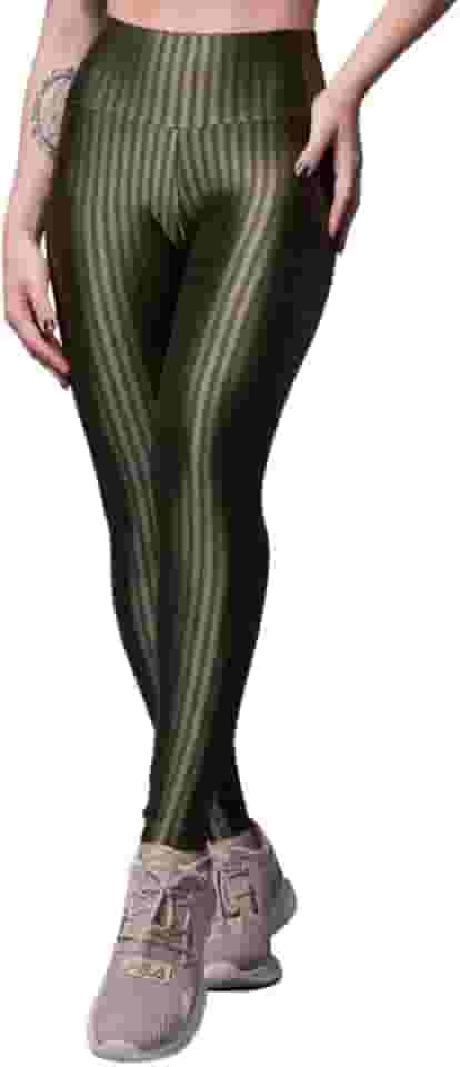 Calça Legging Bella Fiore New Zig Feminina Poliamida Academia Malhar