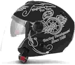 CAPACETE ABERTO PRO TORK NEW ATOMIC HIGHWAY DREAMS FOSCO PRETO FOSCO TAM. 58