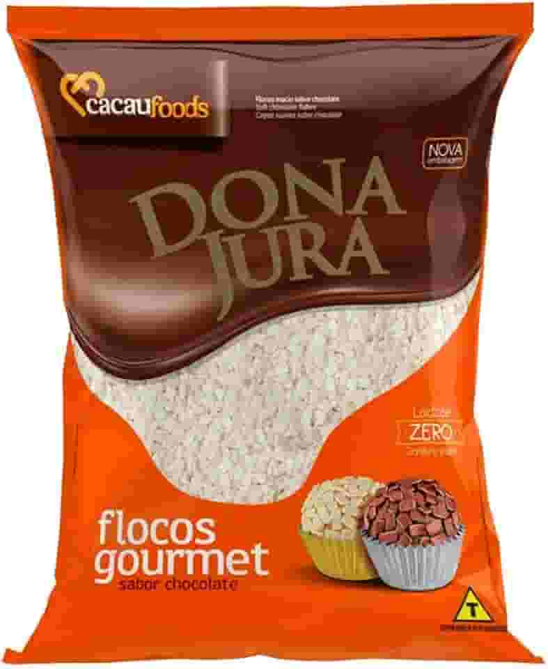Flocos Gourmet Sabor Chocolate Branco Dona Jura 500Gr - Cacau Foods