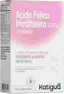 Katiguá, Ácido Fólico Metilfolato, Com vitaminas, Sem Sabor, 30 Cápsulas rígidas • 30 doses