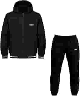 Kit Conjunto Jaqueta Impermeável Dagg Forrada + Calça Esportiva Tactel Corta Vento Academia Masculino