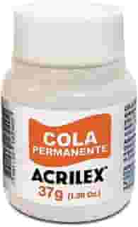 Cola Permanente Para Tecido, Acrilex, Pote de 37 Gramas
