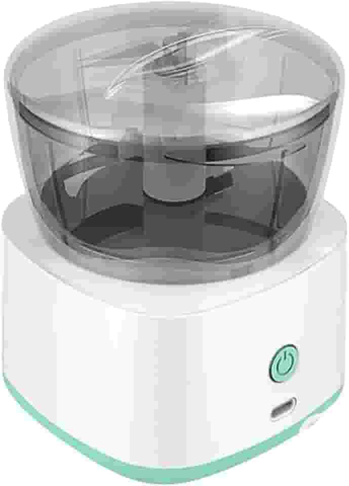 Mini Processador Triturador Elétrico De Alimentos 250ml Portátil USB Com Três Lâminas Batedor De Ovos Incluso (Branco)