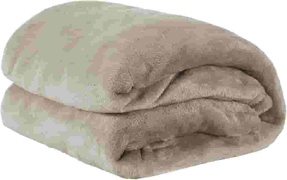 Cobertor Casal Manta Microfibra Fleece 01 Peça Caqui