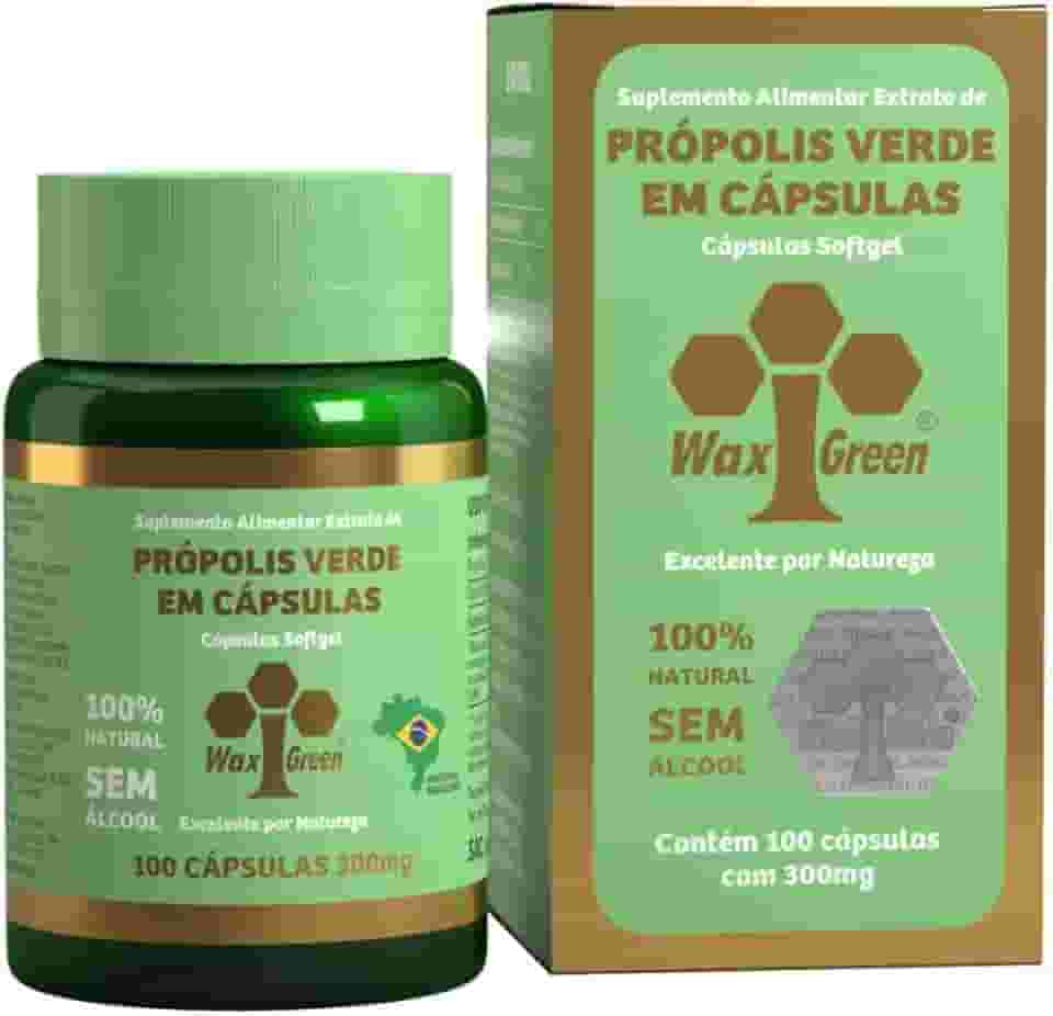 Própolis Verde 80%, 100 Cápsulas, Wax Green