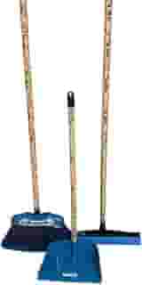 KIT VASSOURA TROPICANA RODO 30CM E PÁ PLÁSTICA CABO LONGO