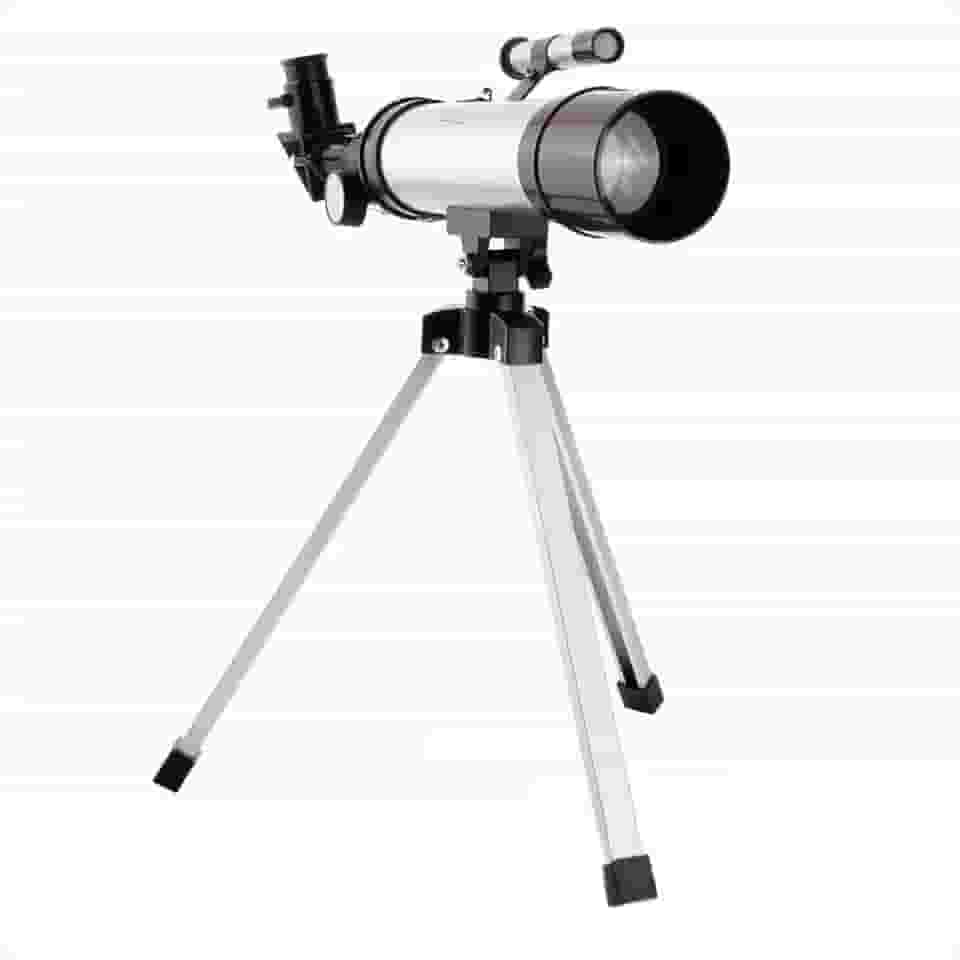 Telescópio Astronômico Refrator F36050 Abertura 50mm para Iniciantes em Observação Lunar e Celeste com Tripé