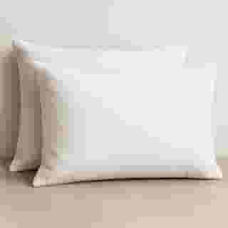2 Fronhas de Travesseiro Avulsas Malha Lisa 100% Algodão (Branco)