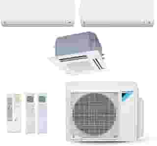 Ar-Condicionado Multi Split Inverter Daikin 28.000 BTUs (4x Evap HW 12.000) Quente/Frio 220V