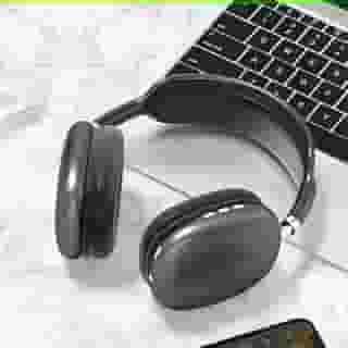 Fone de Ouvido Bluetooth P9, Sem Fio, Cancelamento de Ruído, com Espuma de Memória, Preto (Preto)