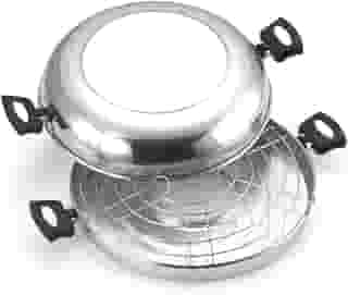 Churrasqueira para Fogão Polida N°30 na Caixa, Aluminio Oliveira, Prata, Pacote de 1