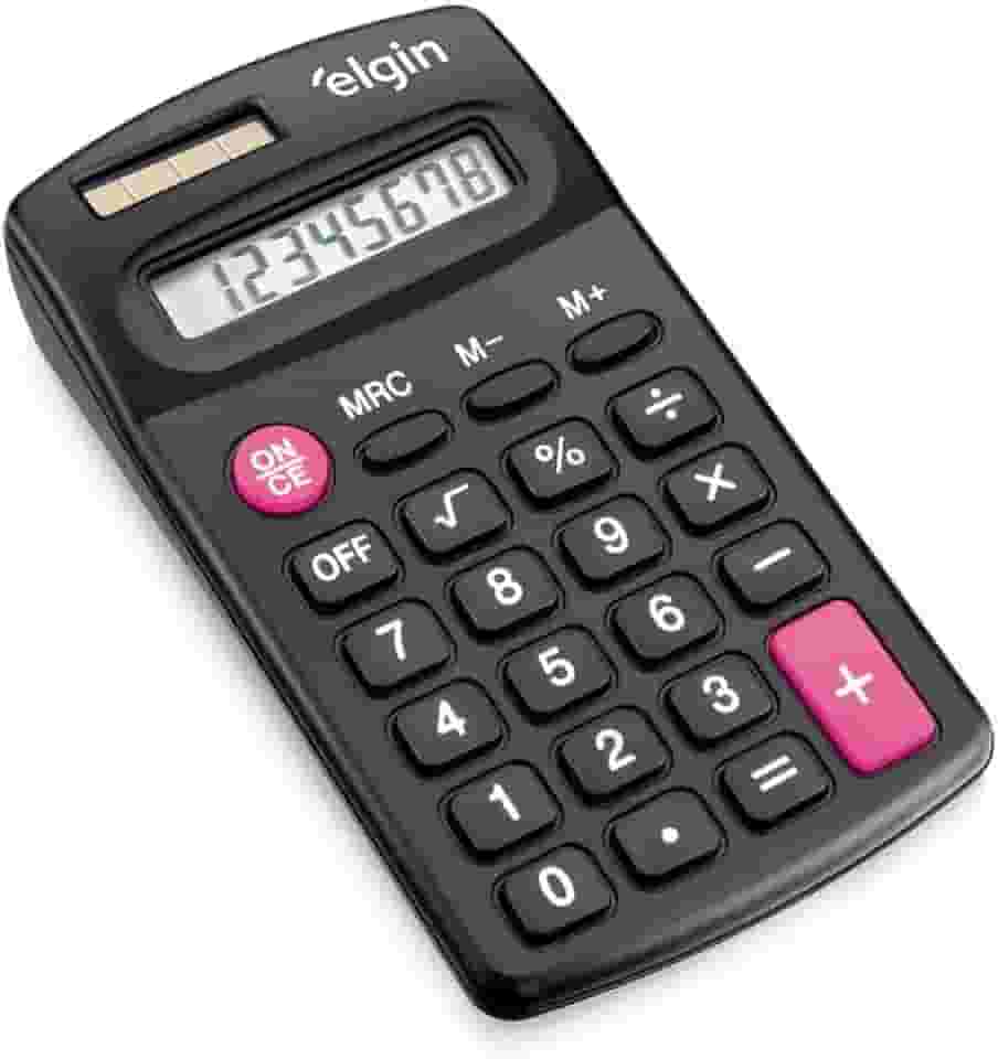 Calculadora de Bolso 8 Dígitos CB 1485 Preta Elgin
