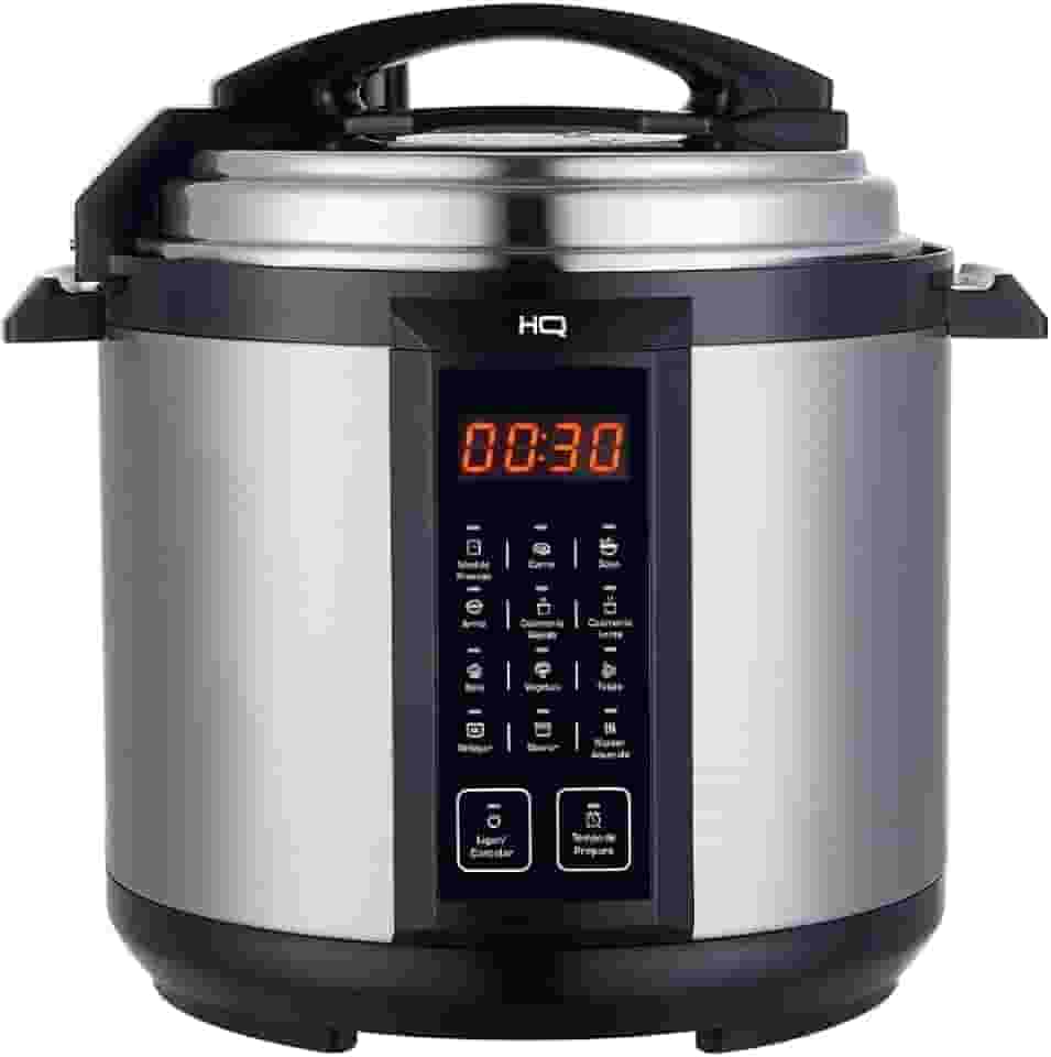 Panela de Pressão Elétrica Multifuncional Digital HQ 6L Inox HQ-Y6DI (127V)