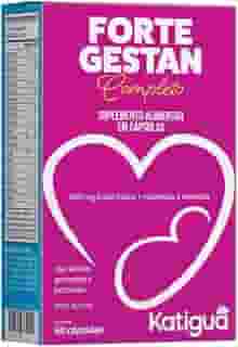 Katiguá, Fortegestan Pré-natal completo, com vitaminas e minerais, Sem sabor, Para mulheres, 60 Cápsulas rígidas • 30 doses, Rosa