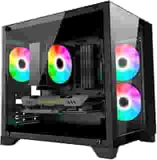 PC Gamer Agaron COMPLETO Ryzen 7 5700X, NVídia GeForce RTX 4060, 16GB RAM, SSD 480GB, Gabinete Aquário, Lateral Vidro -