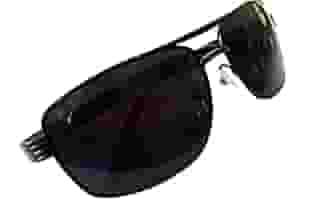 Óculos de Sol Masculino Aviador, Lentes Polarizadas, Proteção UV400, Armação Preta