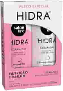 Salon Line, Kit Shampoo e Condicionador, Hidra Nutrição e Brilho, Vegano - Todos os Tipos de Cabelos, 300 ml cada