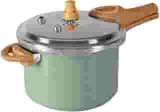 Brinox - Panela de Pressão Antiaderente Ceramic Life com Fundo de Indução 4,2L Pressure - Verde