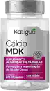 Katiguá, Cálcio MDK, Cálcio, Magnésio & Vitamina D3 e K2, Sem sabor, 60 Cápsulas rígidas • 30 doses, Prata