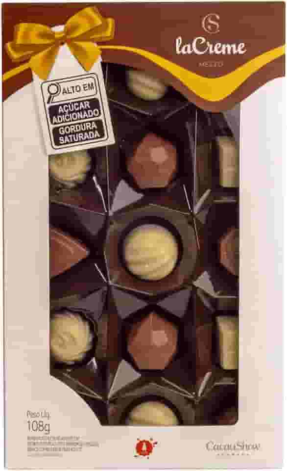 Caixa de bombom laCreme Sortido 108g Cacau Show