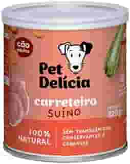 Pet Delícia Carreteiro Suíno 320g, Alimentação Natural para Cães, Com Carne Suína e Legumes Selecionados, para peles sensíveis