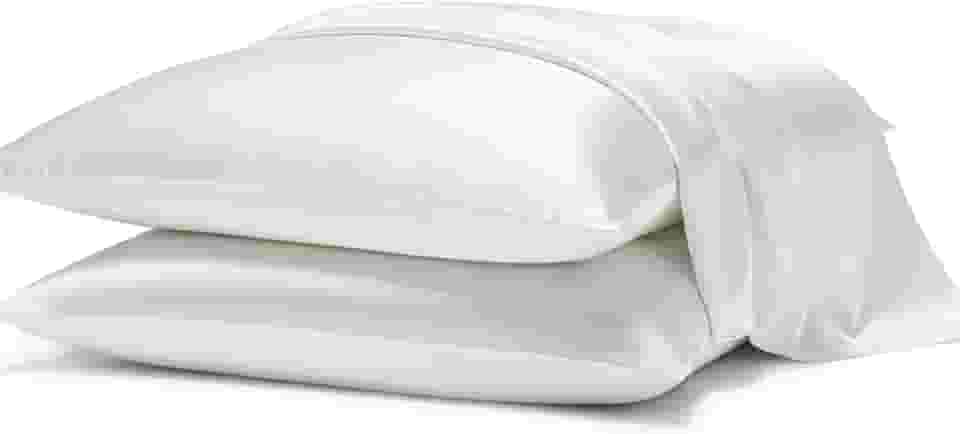 Kit 2 Fronhas Cetim Anti-frizz Seda Alto Brilho Par (White)