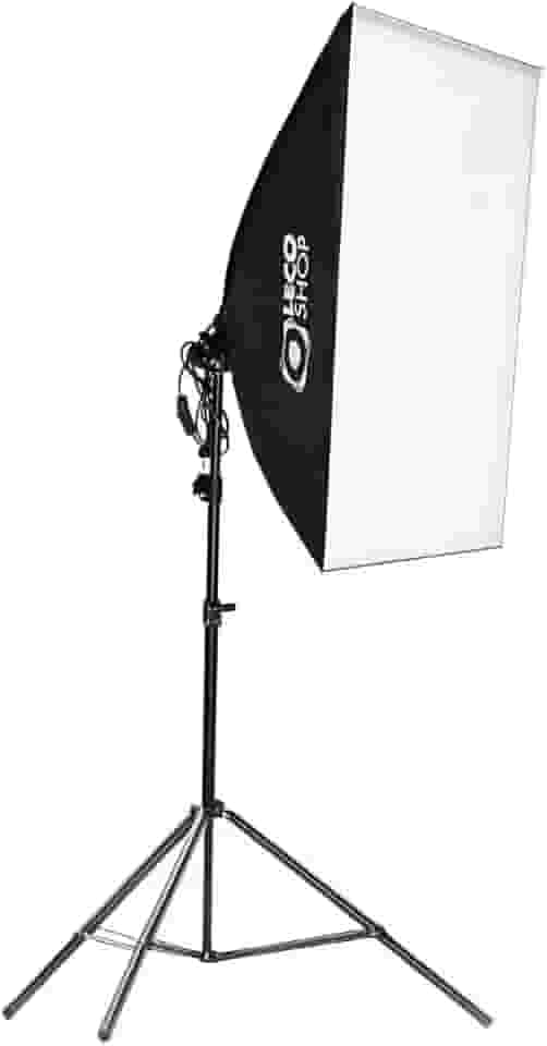 Kit Softbox Fotográfico 50x70cm com Tripé Ajustável 2m – Iluminação Contínua Profissional para Estúdio, Fotografia, Vídeo, YouTube, Lives e Maquiagem