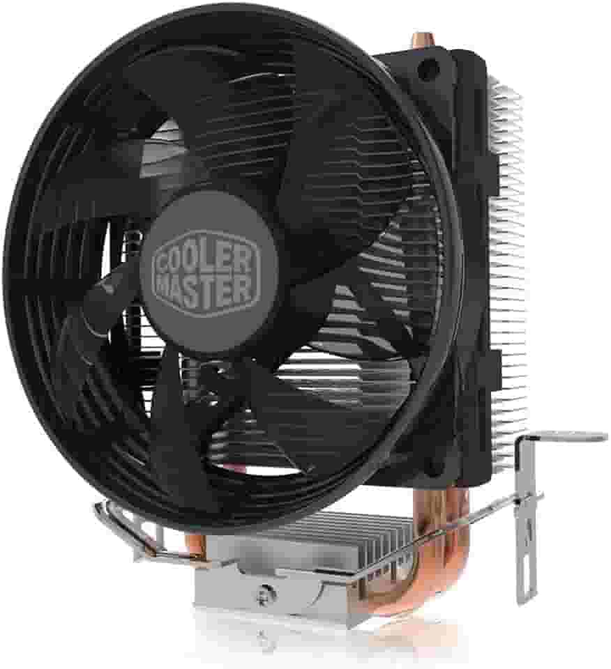 Cooler Master Hyper T20 Compact CPU Air Cooler, Ventilador de 95mm, Heat Pipes Duplos de Cobre, Contato Direto para AMD Ryzen AM4, Intel LGA1200/1151 (RR-T20-20FK-R1), Prata