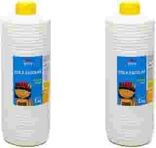 Kit 2 Un - Cola Branca 1Kg Lavável Escolar