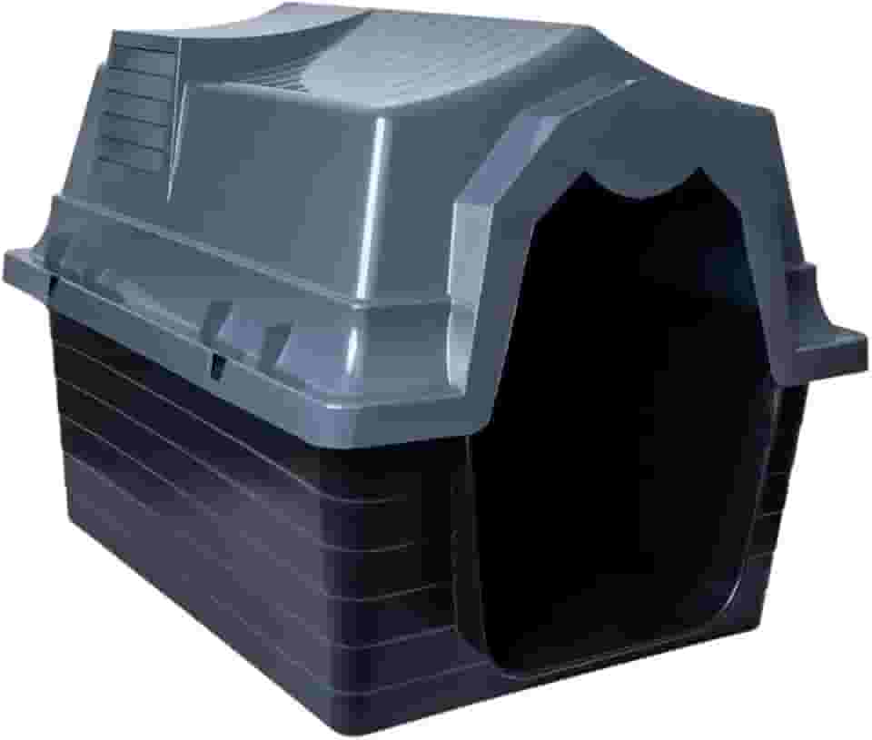 Casinha para Cachorro Grande N5 Desmontável com Proteção UV, Casa Pet Resistente para Área Interna e Externa(Cinza)
