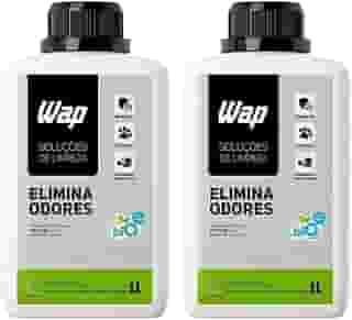 Kit WAP Elimina Odores Pet – 2 Frascos de 1 Litro – Neutraliza Mau Cheiro, Urina e Fezes, pH Neutro, Biodegradável, Fragrância Cereja e Avelã