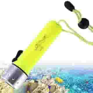 Nicoone Lanterna de Mergulho Lanterna Subaquática para Mergulho 2000 Lumens Tocha Subaquática para Mergulho Noturno Snorkeling