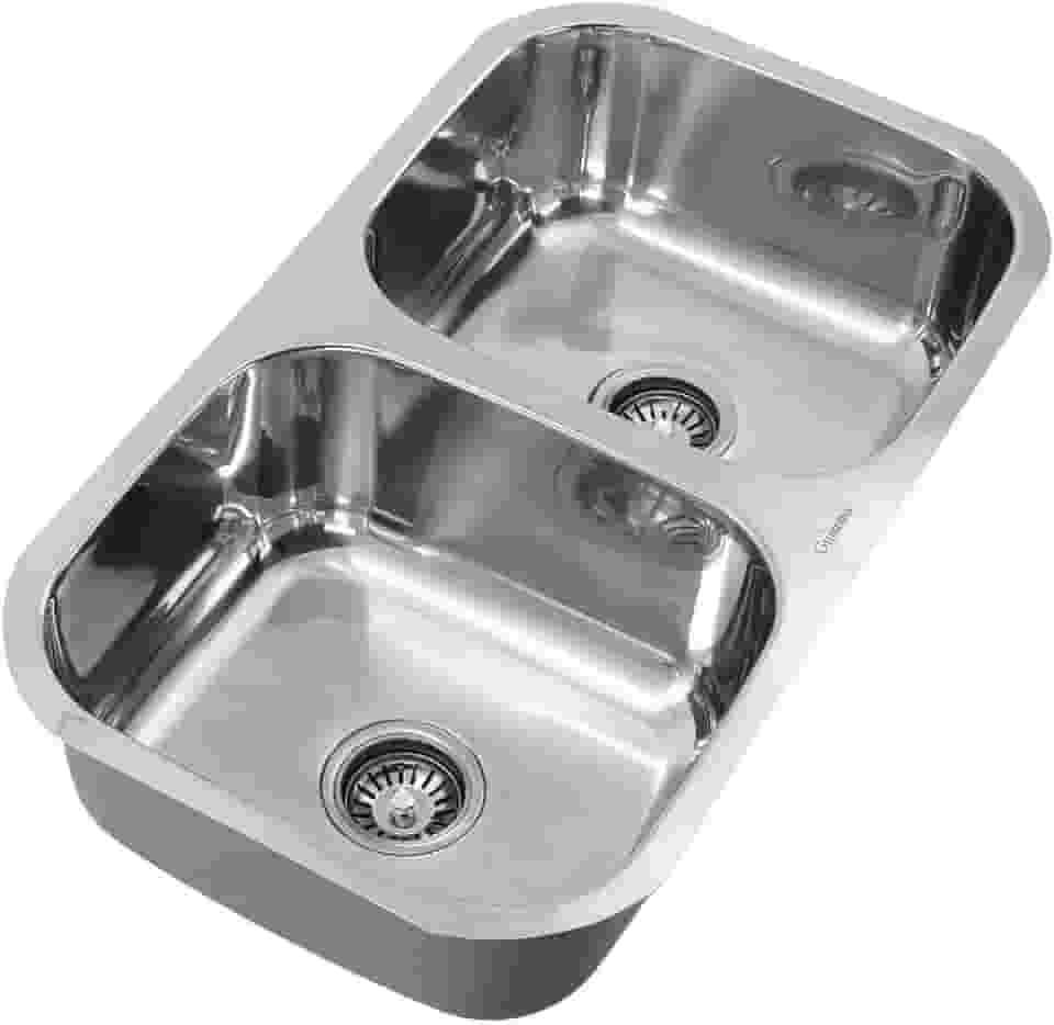 Cuba Dupla em Inox Polido Cozinha Gourmet Guimmis.casa