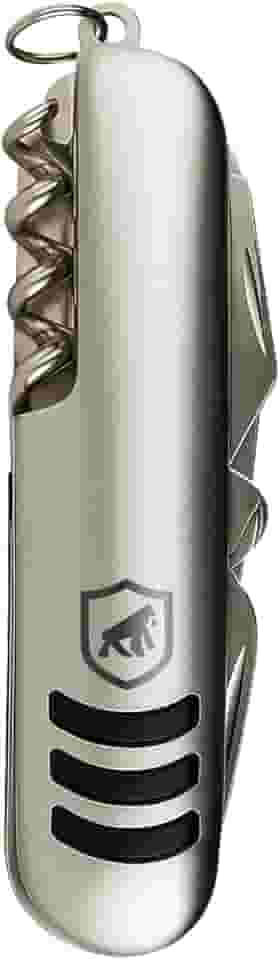 Gshield Canivete Dobrável Multifunção com Abridor de Garrafa, Alicate, Saca-Rolhas Integrado em Aço Inoxidável, Survivor