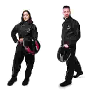 Capa de Chuva para Motociclista Modelo Feminino Preto (G)