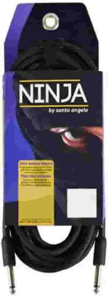 CABO DE MICROFONE NINJA HG 0,20 MM CONECTOR P10/XLR FEMEA 15FT 4,57 METROS PRETO - SANTO ANGELO