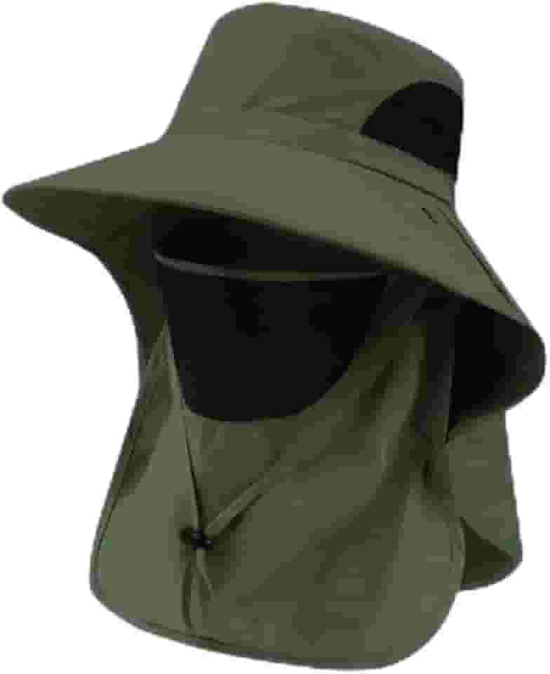 Chapéus de sol para homens e mulheres 2025 com aba de pescoço FPS proteção UV chapéu balde largo chapéus de caminhada pesca