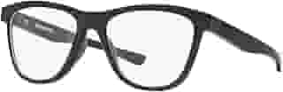 Armação masculina Ox8070 de grau quadrada aterrada para óculos, preto acetinado/lente demo, 53 mm, Lentes de cetim preto/demonstração, 53 mm