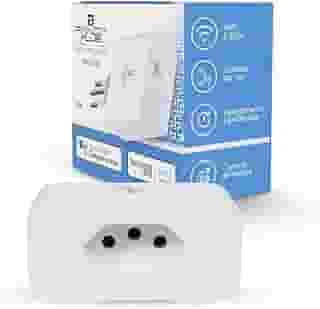 Tomada Inteligente Wifi 10A Até 16A Medidor Consumo Tuya PandaPlus Smartlife Alexa Google Comando Por Voz e App Bivolt 3680W
