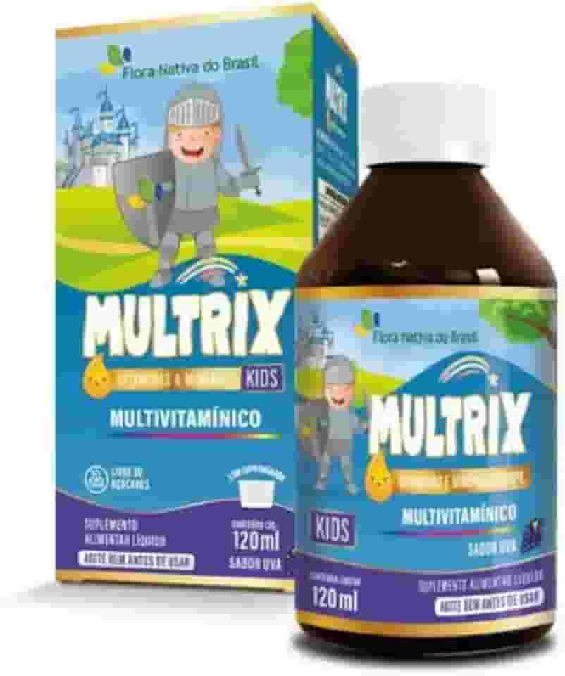 MULTRIX (Xarope Infantil com Vitaminas de A a Z) 120ml - Flora Nativa Sabor:Laranja