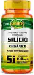 Silício Orgânico Ácido Ortosilícico 100mg Selo Siliciumax 30 Cápsulas Vegano Unilife