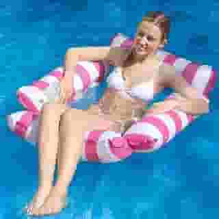 Boia Rede Flutuante Inflável para Piscina, 123cm x 120 cm