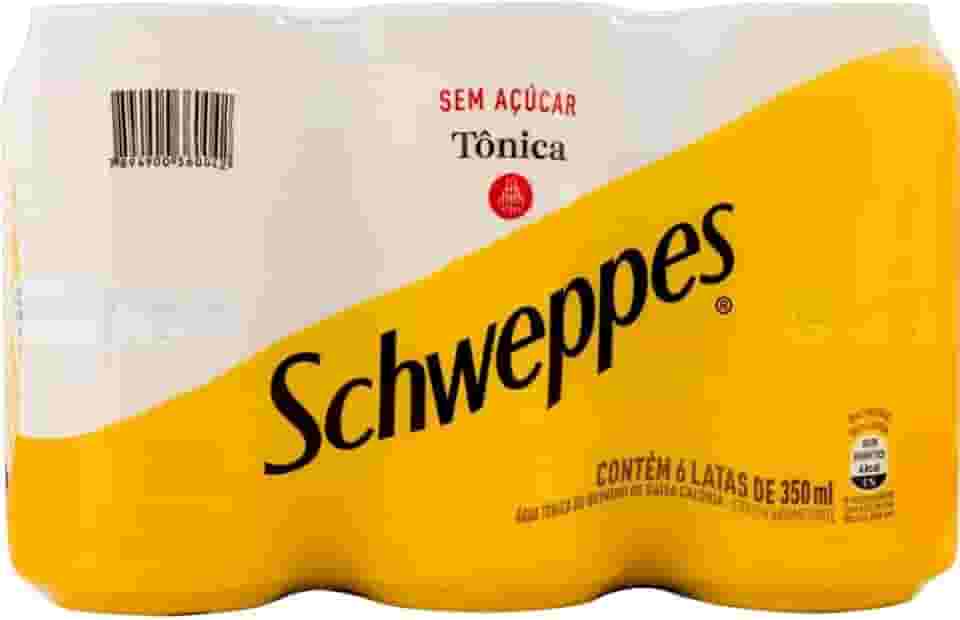 Pack de Schweppes Tônica Sem Açúcar 350ml 6 unidades