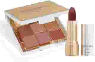 Combo Eudora GLAM Metals: Paleta de Sombra 5,8g + Batom Nude Nobre 3,6g