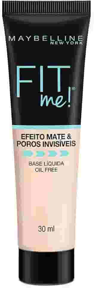 Maybelline NY Base Líquida com Controle de Oleosidade Fit Me Matte FPS 22 Cor 110 (Antiga N70), 30ml