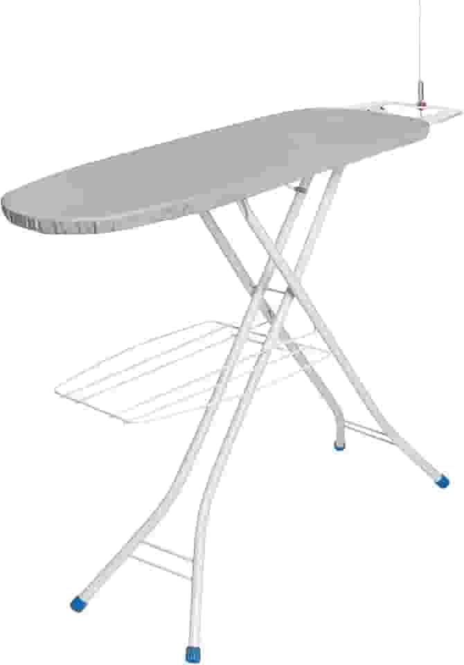 Metaltec Tábua De Passar Roupa 1001 Top Plus Em Aço Robusta E Resistente Com Suporte Para Ferro - Capa Forro 100% Algodão Térmico